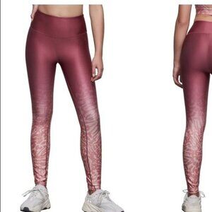 Good American Ombré High Waist Wild Hibiscus Leggings
